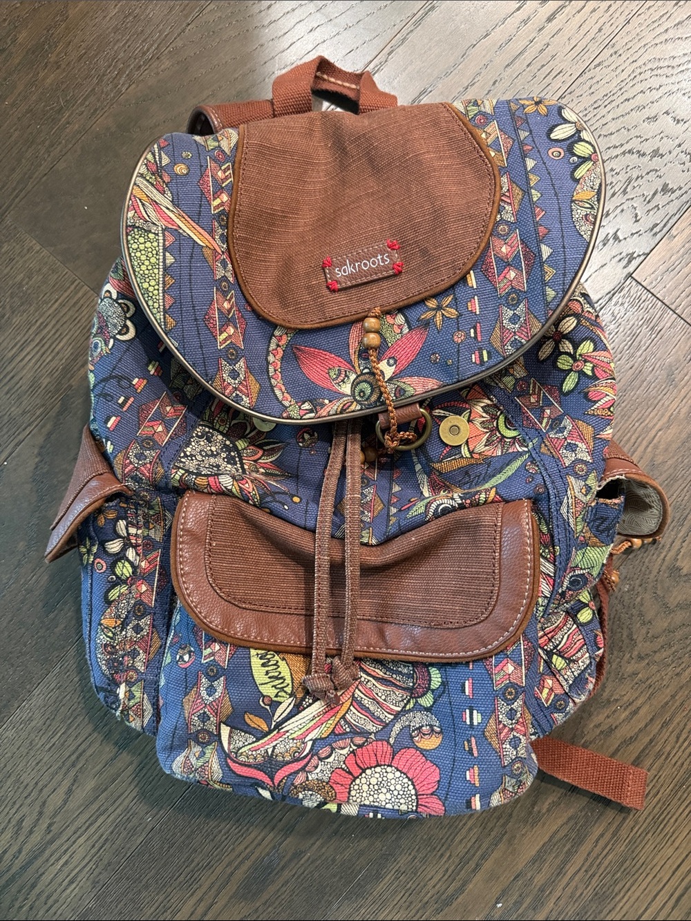 Sakroots backpack! So cute, so many pockets. Great for school or hiking!